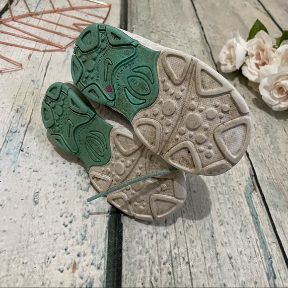 Nike Max air shoes childrens 6 kids sneakers mint green purple white non-marking - Picture 5 of 7